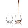 Sempli Monti Rosso Stemless Wine Glasses Set of 2 -