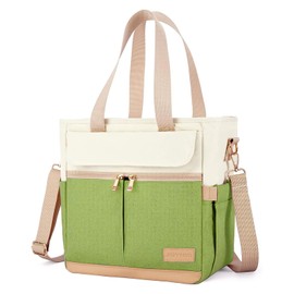 JOYHILL Lunch Bag for Women, Lunch Tote Leakproof Insulated Lunch Box with Shoulder Strap, Adult Reusable Lunch Cooler Tote Bags for Work Picnic Camping Beach (AVOCADO GREEN)