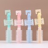 Portable Cartoon Rolling Hair Brush for Students - Cute Curly Hair Massage Comb Free Size/Green 20ea