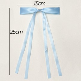 Priaora 10Pcs Tassel Hair Bow Clips, Claw Hair Clips with Bow for Women, Long Hair Accessories Solid Metal Hair Bows for Hair AccessoriesPrincess Hair Bows (4colour) (K159-10)