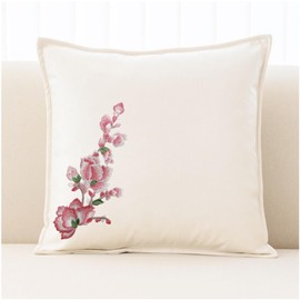 Large Pink Flower Patch, Sew On Embroidered Floral Patch for DIY Clothing, Jeans,Sewing Crafts