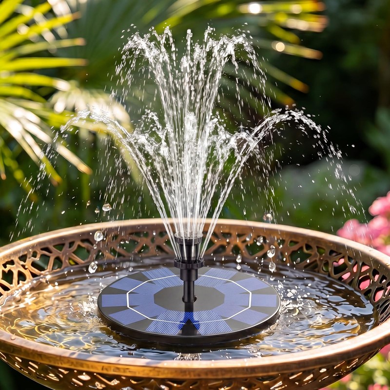 Vitcoco 2.5 W Solar Fountain, Upgraded Solar Pond Pump