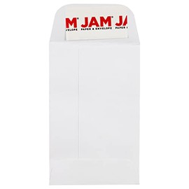 JAM PAPER 6 1/2 x 9 1/2 Open End Commercial Envelopes with Peel and Seal Closure - White - 25/Pack