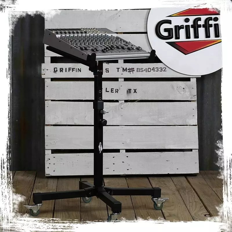 Griffin Studio Mixer Stand DJ Cart by GRIFFIN | Rolling