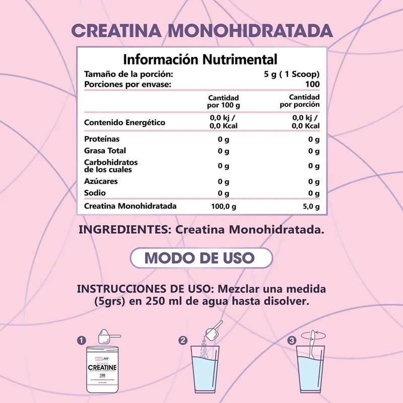 Bhp She Fit Women Creatina 100 Serv Sabor Sin sabor