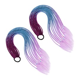 FOMIYES Ponytail Hair Tie Braid Wig Accessorie Elastic Hair Ties for Girls Stylish Ring Pigtails Holder for Party Daily