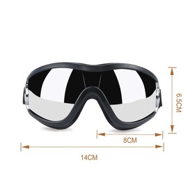 Dog Sunglasses, Dog Glasses, UV Protection, Wind Protection, Dust Protection, Pet Glasses, Adjustable Dog Sunglasses, Eye Protection with Adjustable Strap for Medium or Large Dogs (with Colour Box)