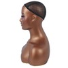 JINGFA Realistic Female Mannequin Head with Shoulders Manikin Head Bust