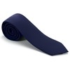 Junmaxroad Mens Tie Set Solid Color 3.15" (8CM) Navy Blue
