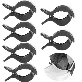6pcs Stroller Clips Pegs to Hook Muslin and Toys Seat Cover, Blanket Clips, Car Seat Cover Clip, Plastic Universal Clip, Nursing Cover, Pram Toy Holder, Blanket Clamp. （ Black)