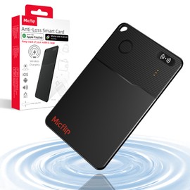 Slim Wallet Tracker Card for Android, Wireless Rechargeable Bluetooth Smart Card Finder Work with Google Find Hub, Waterproof Anti-Lost Item Locator for Wallet, Luggage, Backpack, No Monthly Fee