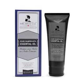 MEL BROS CO. - Beard Shampoo With Essential Oil - Shampoo para Barba con aceites esenciales 8 oz / 230 ml. Hidrata, humecta y da suavidad al vello fac