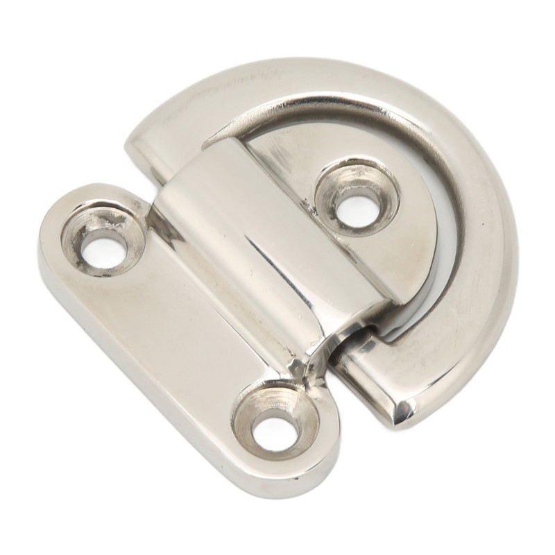 Stainless Steel Marine Folding Pad Eye Cleat Heavy Duty D