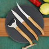Trampalan Easy Grip Wood Handle, Lyol Olive Handle, Peeler, Made