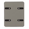 Vertical Laptop Stand Aluminum Alloy Double Dock Black Multifunctional Cooling