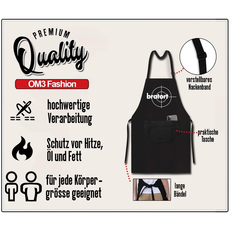 OM3® BRATORT – BBQ Apron – Cult TV Crime Series