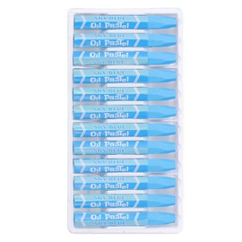 PATIKIL Sky Blue Oil Pastels, 12Pcs Soft Oil Crayons Vibrant and Creamy Pastels Stick Art Supplies for Art Painting Drawing Blending Graffiti for Artists Beginners