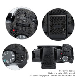 JJC Anti-scratch Protection Sticker Compatible with Canon EOS R50 Mirrorless Camera, Non-slip Camera body Skin Cover Film (Woven Pattern)