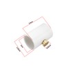 Micro Traders 10pcs 1/2 Inch PVC Coupling with Brass Mist