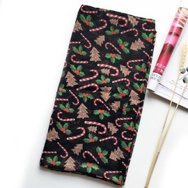 KorhLeoh Christmas-Scarves Lightweight-Chiffon-Scarfs for Women - Elegant Floral Scarfs Shawl Christmas Gift Wrapped