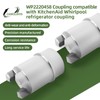 2PC WP2220458 Coupling Compatible With KitchenAid Whirlpool Refrigerator Coupling WP2220458