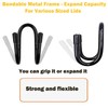 2 Pack Pot Lid Organizer Rack, Black Pot Lids Holder