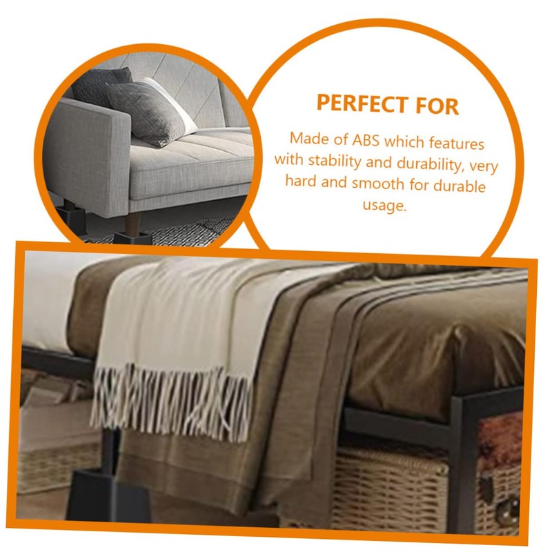 Ciieeo 4pcs Furniture Riser Blocks for Bed Frame Table Elevation