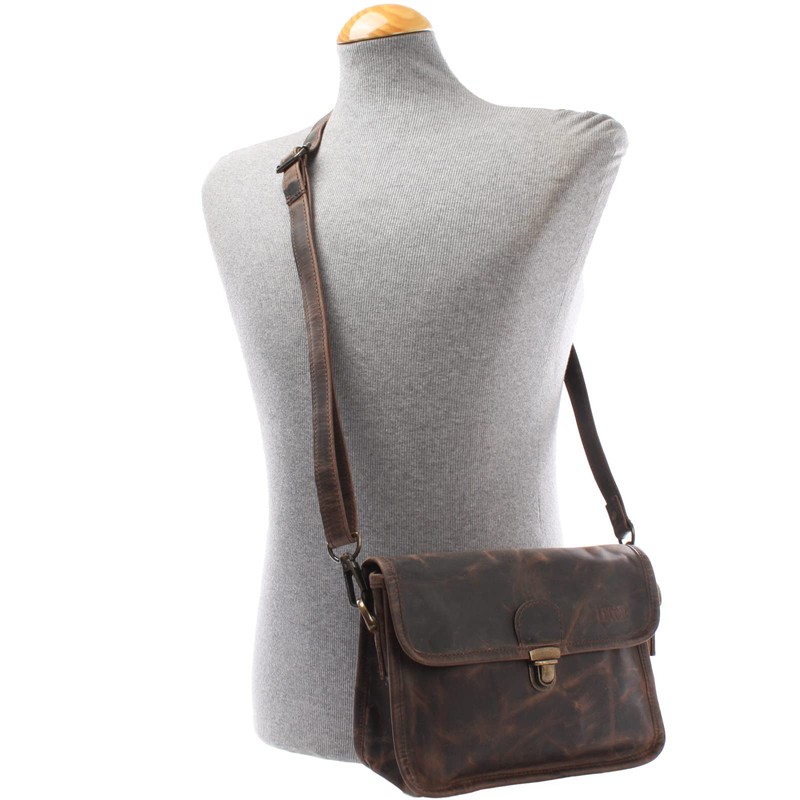 LECONI small shoulder bag handbag genuine cow leather women cross-body