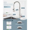 Casavilla Kitchen Faucets, Kitchen Sink Faucet with Soap Dispenser, Single