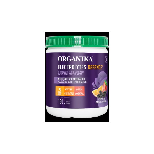 Organika Electrolytes Defence With Elderberry & Echinacea (Citrus Berry) - 240g