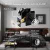 STARPY Black Door Knobs with Camelot Trim, Interior Door Handles