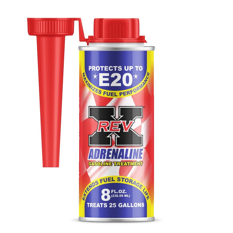REV X Adrenaline Gasoline Fuel Additive (8 Pack) - 8