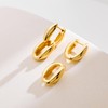 FAMARINE Gold Hoop Dangle Earrings for Women Drop Huggie Earrings