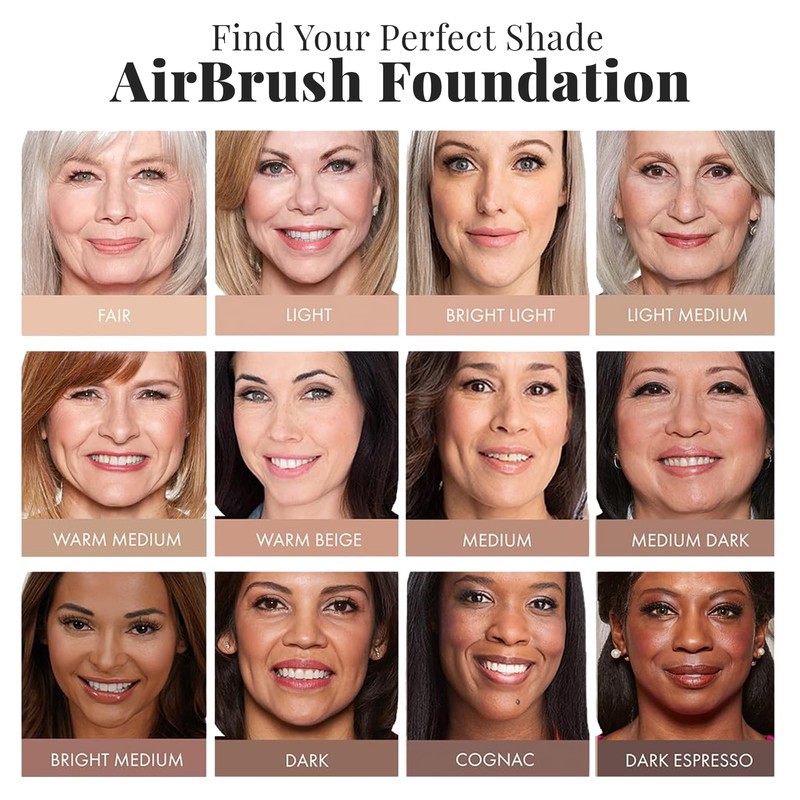 Jerome Alexander MagicMinerals AirBrush Foundation, Spray Makeup with Skincare Active