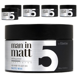 Elastine Men in Matt Paste Hair Wax, 6 pieces, 80g / 엘라스틴 맨인매트 페이스트 헤어왁스, 6개, 80g