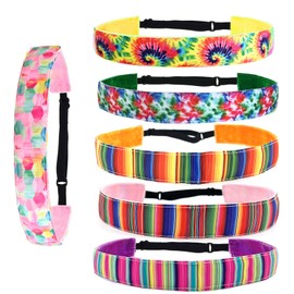 Girls' Hair Bands, Pack of 6 Girls' Headbands, Stretchy Headbands for Teenagers, Children, Party, Favourite Gift, Cute Hair Accessories