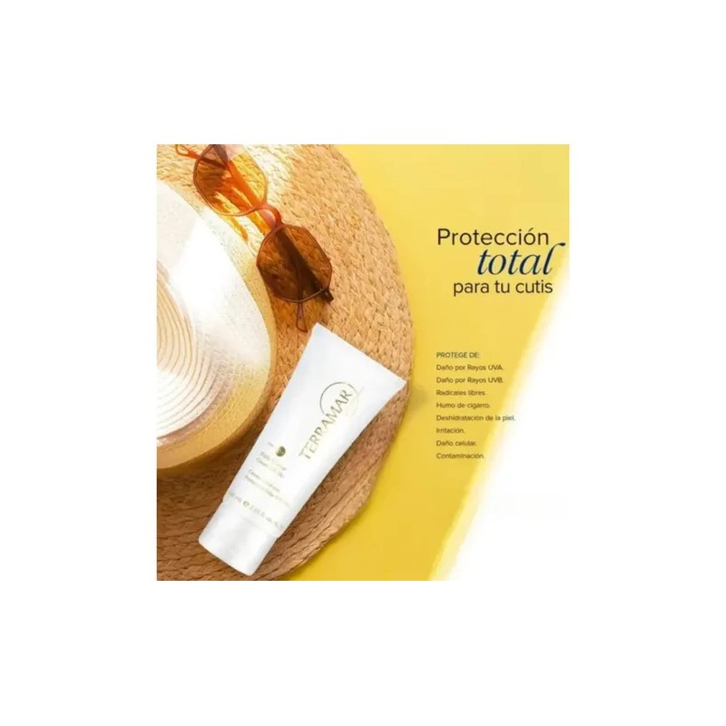 Crema Facial Con Proteccion Solar Fps 50 Uvb + Uva