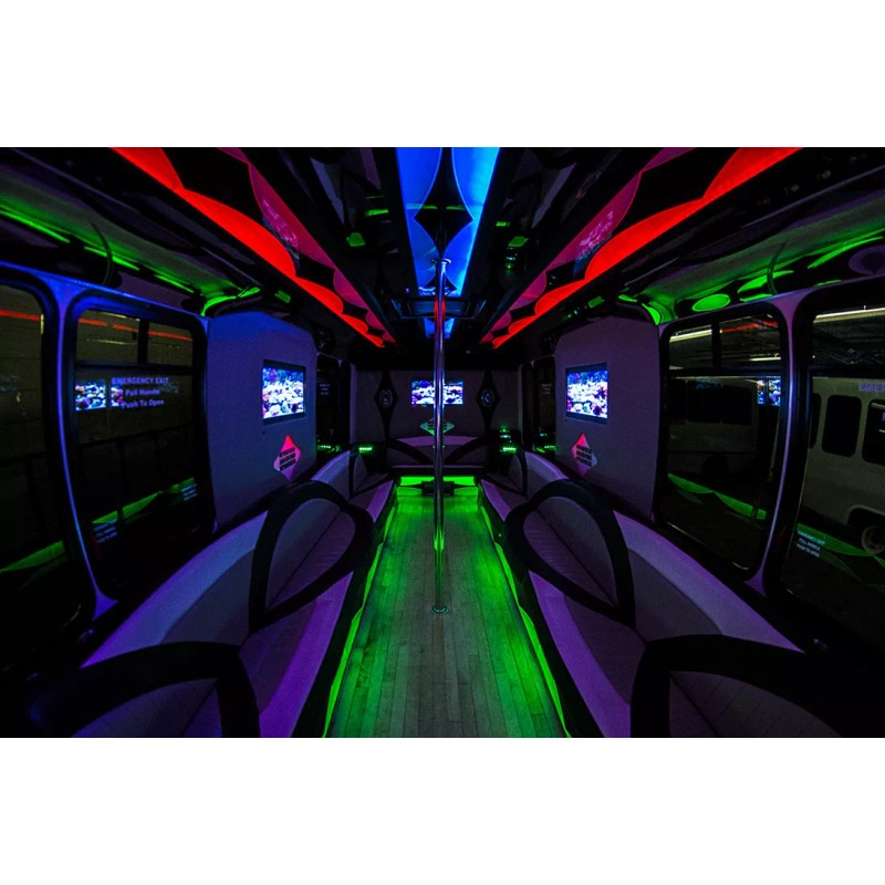 limo part - party bus limo - LED interior lighting