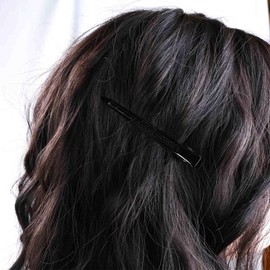 Cybche Metal Hair Clips Duck Bill Hair Clips Black Hair Pin Clip Metal Alligator Curl Clips Long Side Clip Barrette Decorative Hair Accessories for Women