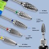 5pcs Tungweld Professional Nail Drill Bits Set 2.35mm Shank, Multiple