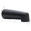 Westbrass E507-1F-62 7" Reach Wall Mount Tub Spout, Matte Black