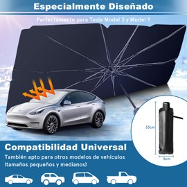RUAKIVA Parasol para Parabrisas Automovil,Parasol para Parabrisas de Coche Frontal Plegable con Bolsa,Anti UV Rayos Parasol Cubre Sol Retráctil para Parabrisas Auto o Camioneta Universal