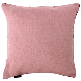 Merry Night MNS641205-16 Cushion Cover "Musica" Approx. 17.7 x 17.7 inches (45 x 45 cm) Pink Zipper Closure with Piping Around Natural Taste Renewal Year-Round Use Washable