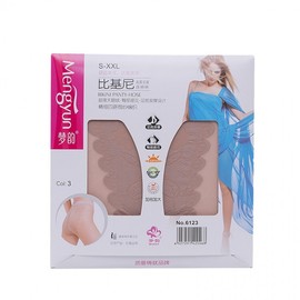 Mengyun 6123 Ultra-Thin Velvet 12D Plus Size High-Waist Bikini Tights (Fits 45-80kg) 3 Natural Skin Tone 10ea