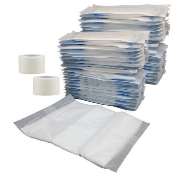 ABD Combine Abdominal Pads 8x10 [40 Pack] High Absorbency Sterile