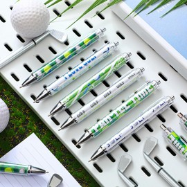 Weekgrat 48 Pcs Golf Ballpoint Pens Gifts Golf Birthday Party Supplies Decorations Black Ink Retractable Pens in Bulk for Coworkers Office Dad Students