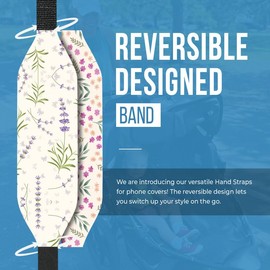 Switchbands Universal Phone Grip Strap |Reversible & Comfortable Hand Straps for Phone | Phone Grip Holder for Secure handling & Compatible for Almost All Phone Cases - Lavender