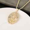 HZMAN 14K Gold Plated Virgin Mary Necklace for Women Retro