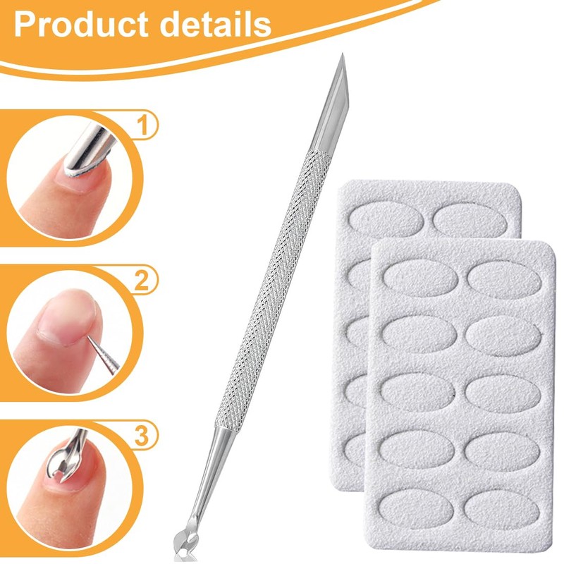 XUKZIMA 1 Pcs Stainless Steel Cuticle Pusher Tool Cuticle Trimmer