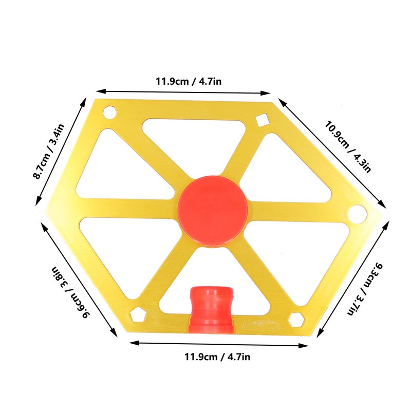 Woodworking Angle Ruler Hex Magnetic Aluminum Alloy Table Saw Adjustment